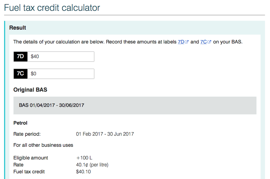 SWAG tests the ATO's fuel tax credit calculator Swag Bookkeeping
